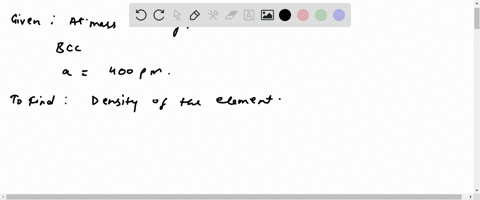 an-element-atomic-mass-100-having-bcc-structure-has-unit-cell-edge-length-400-mathrmpm-the-density-o