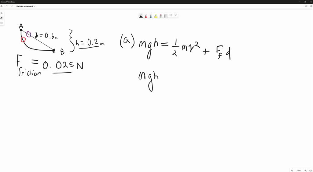 As Shown In Figure P 8.10, A Green Bead Of Mass 25 G Slides Along A ...