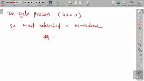 the-heat-absorbed-by-the-system-in-going-through-the-cyclic-process-as-shown-in-figure-is-a-304-math