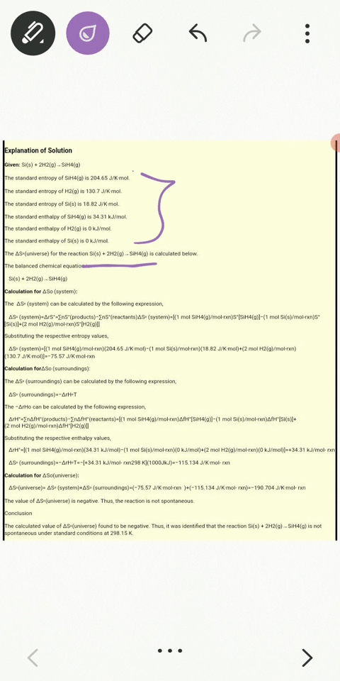 is-the-reaction-mathrmsimathrms2-mathrmh_2mathrmg-rightarrow-mathrmsih_4mathrmg-spontaneous-under--3