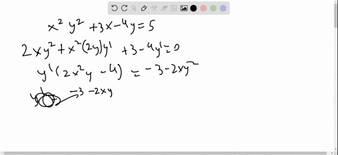 find-the-second-derivative-yprime-primex-x2-y23-x-4-y5