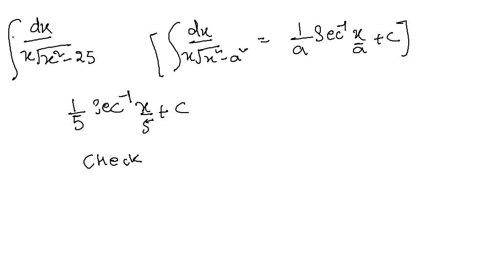 Solveddetermine The Following Indefinite Integrals Check Your Work By Differentiation ∫1x 2771