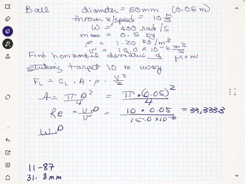 a-05-mathrmkg-ball-having-a-diameter-of-50-mathrmmm-is-thrown-with-a-speed-of-10-mathrmm-mathrms-and