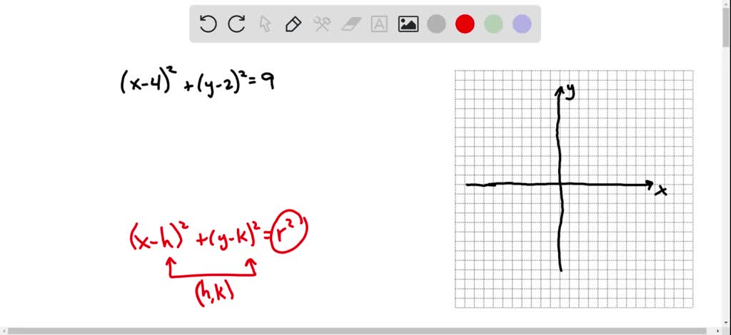 SOLVED:Determine the center and radius of the given circle and sketch ...