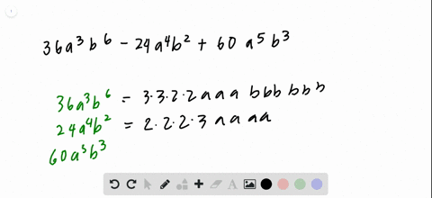 factor-out-the-greatest-common-factor-in-each-expression-36-a3-b6-24-a4-b260-a5-b3
