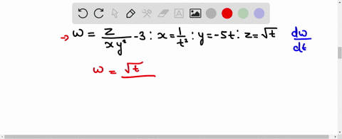 compute-d-w-d-t-wfraczx-y2-3-xfrac1t2-y-5-t-zsqrtt