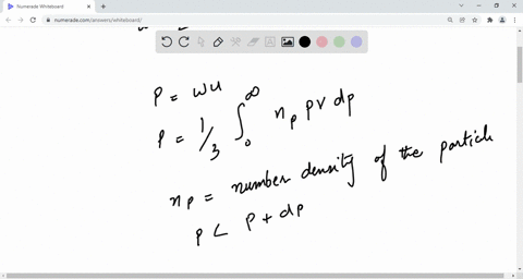 show-that-in-the-general-equation-of-state-pw-u-eq-quad-52-w1-3-for-relativistic-particles-lefte-gg-
