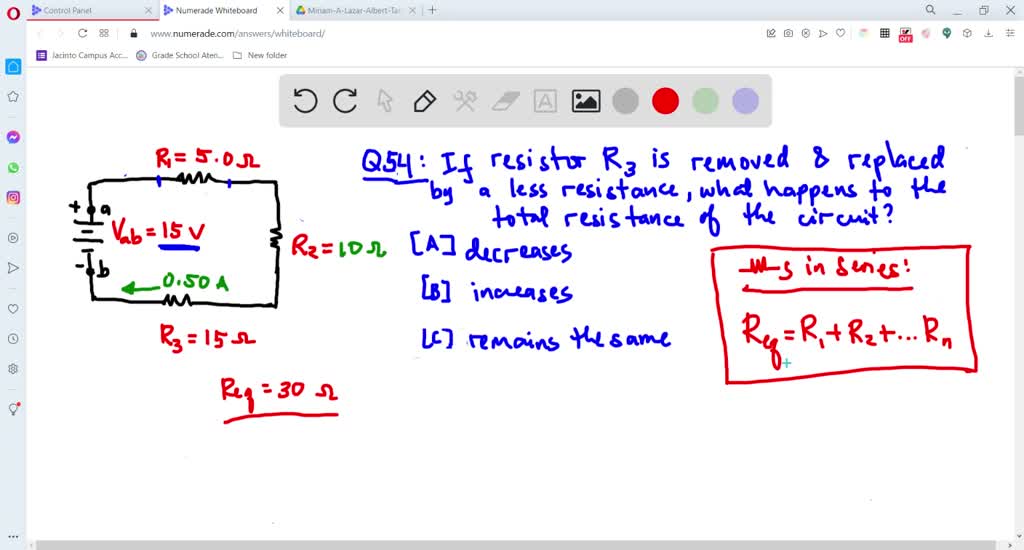 SOLVEDIf resistor R3 is removed and replaced by a resistor of lower