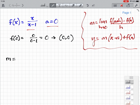 find-the-equation-of-the-tangent-line-to-yfx-at-xa-graph-yfx-and-the-tangent-line-to-verify-that-y-6
