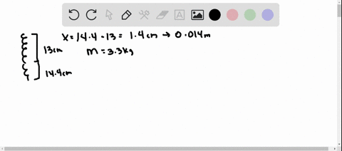 an-ideal-spring-of-negligible-mass-is-1300-mathrmcm-long-when-nothing-is-attached-to-it-when-you-han