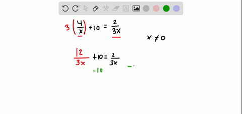 specify-any-values-that-must-be-excluded-from-the-solution-set-and-then-solve-the-equation-frac4x10f