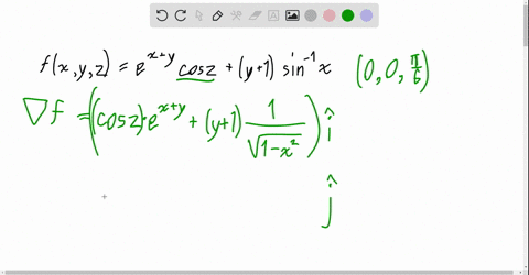 in-exercises-5-8-find-nabla-f-at-the-given-point-fx-y-zexy-cos-zy1-sin-1-x-quad00-pi-6