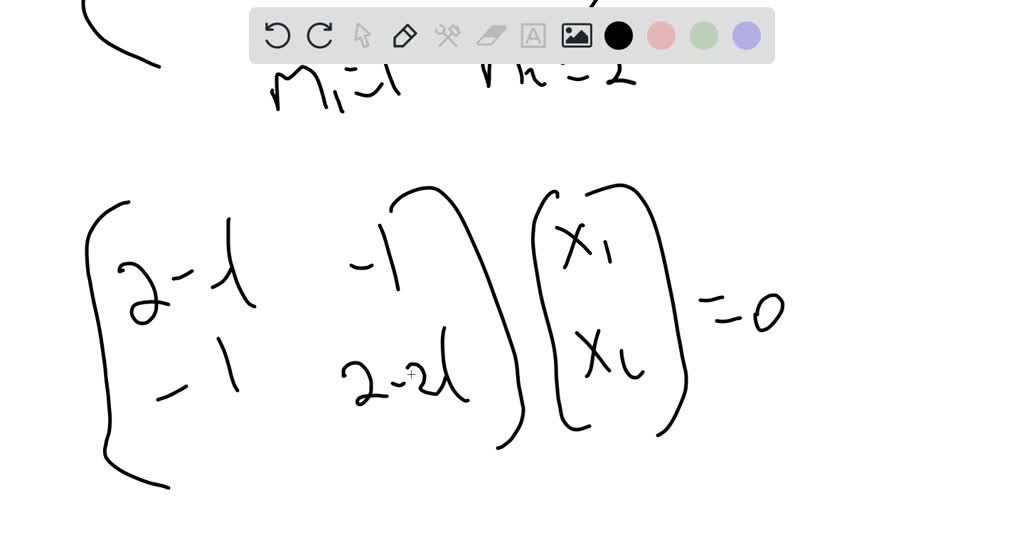 SOLVEDThe normal modes of a twodegreeoffreedom system are