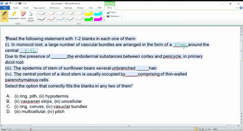 read-the-following-statements-with-1-2-blanks-in-each-one-of-them-i-in-monocot-root-a-large-number-o