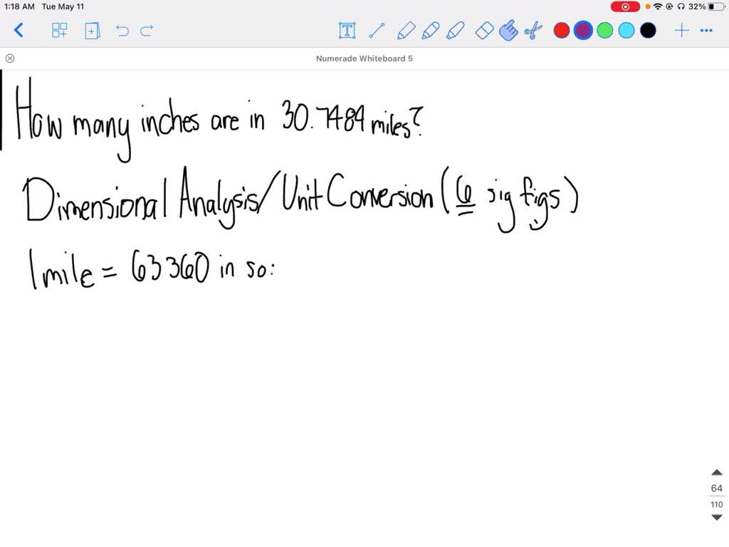 Solved how many inches are in 30 7484 miles 