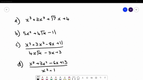 which-of-the-following-algebraic-expressions-isare-not-polynomials-a-x32-x3sqrt7-x4-b-5-x24-sqrtx-11