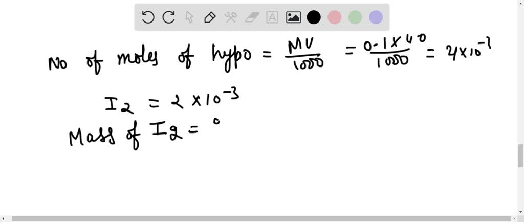 SOLVED:In the electrolysis of KI, I2 is formed at the anode by the ...