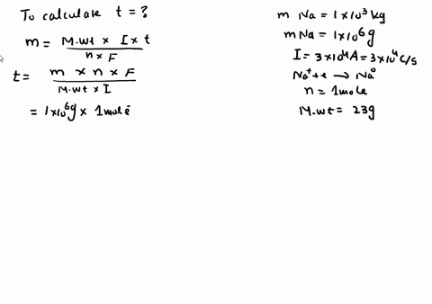 how-many-hours-are-required-to-produce-100-times-103-mathrmkg-of-sodium-by-the-electrolysis-of-molte