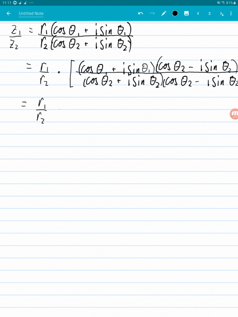 quotient-of-two-complex-numbers-given-two-complex-numbers-z_1r_1leftcos-theta_1i-sin-theta_1right-an