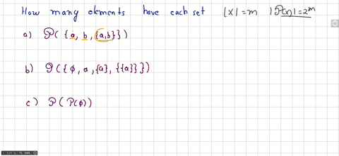 SOLVED:Find The Power Set Of Each Of These Sets; Where And Are Distinct ...