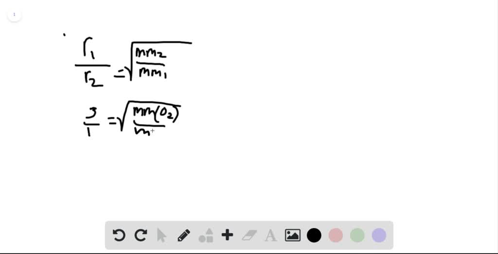 SOLVED:Calculate the molar mass of a gas that diffuses three times ...