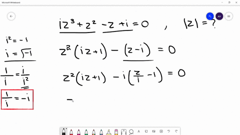 if-mathrmi-z3mathrmz2-mathrmzmathrmi0-then-mathrmz-is-a-1-b-2-c-0-d-none-of-these