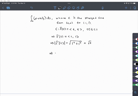 in-exercises-13-16-evaluate-int_cx4-sqrty-d-s-along-the-given-path-c-line-from-00-to-11