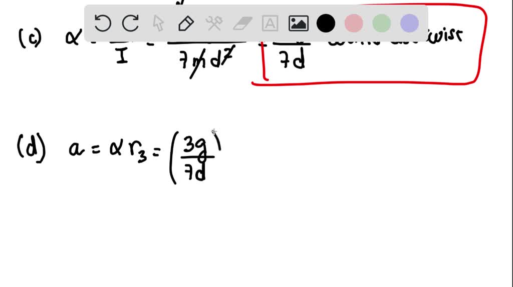 Solved S A Rigid Massless Rod Has Three Particles With Equal Masses Attached To It As Shown In