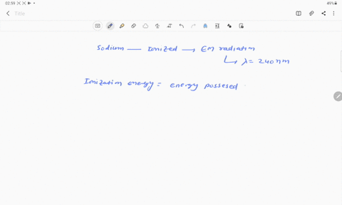electromagnetic-radiations-of-wavelength-240-mathrmnm-are-just-sufficient-to-ionize-sodium-atom-the-