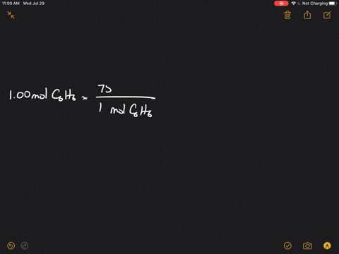 what-is-the-volume-of-100-mol-of-benzene-leftmathrmc_6-mathrmh_6right-at-20circ-mathrmc-the-density-