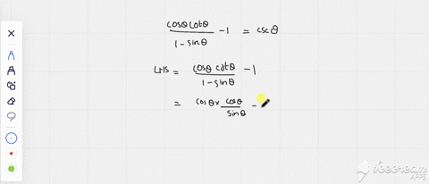 verify-the-identity-fraccos-theta-cot-theta1-sin-theta-1csc-theta