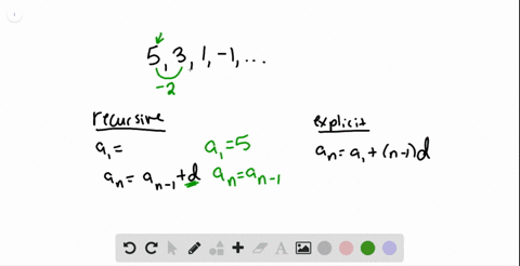 ⏩SOLVED:Write the recursive and explicit formulas for each… | Numerade