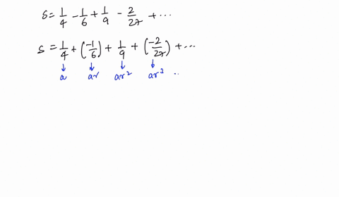 find-each-sum-that-converges-frac14-frac16frac19-frac227dots