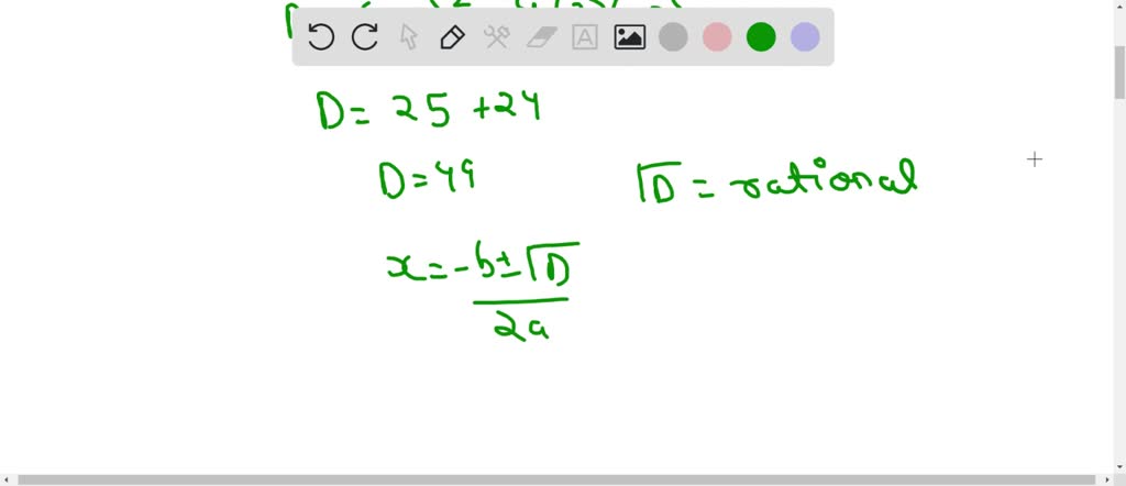 Solvedfind The Discriminant Use It To Determine Whether The Solutions For Each Equation Are A 9795