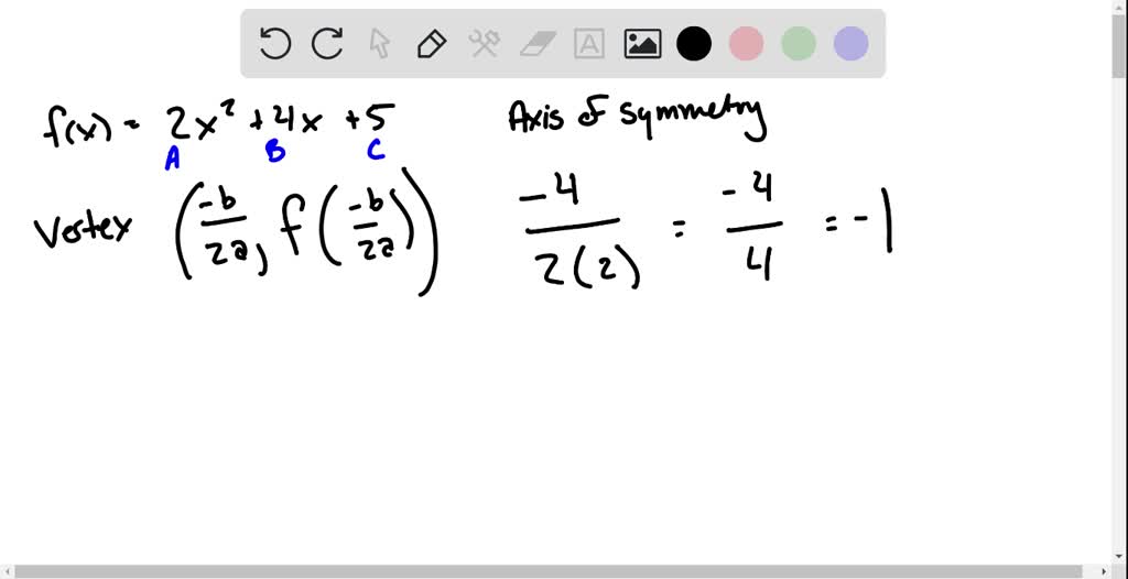 SOLVED:Find the vertex of each parabola. For each equation, decide ...