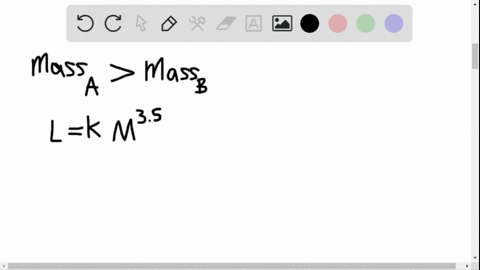 star-a-is-more-massive-than-star-b-both-are-main-sequence-stars-therefore-star-a-is-_____-than-star-