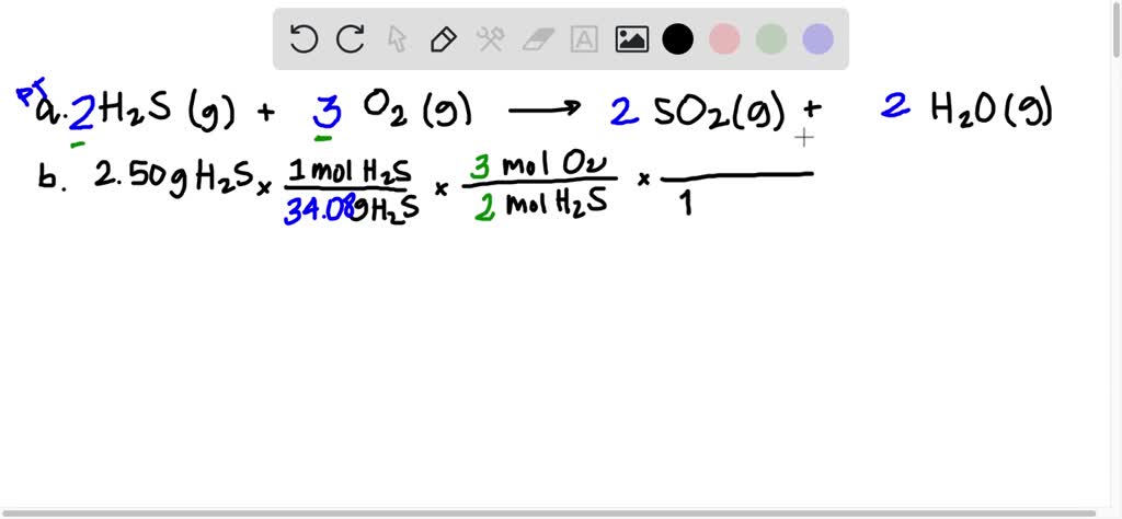 ⏩solved:when The Gases Dihydrogen Sulfide And Oxygen React, They 