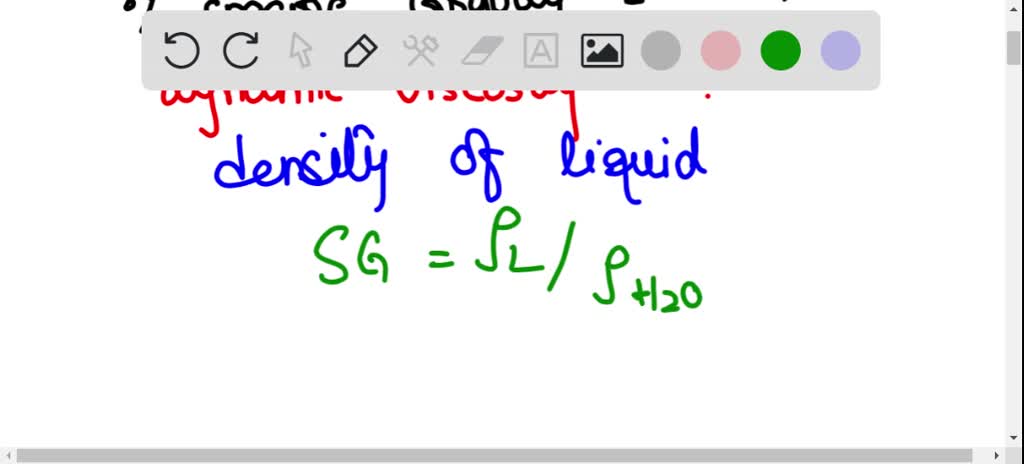 ⏩SOLVED:The kinematic viscosity and specific gravity of a liquid are ...