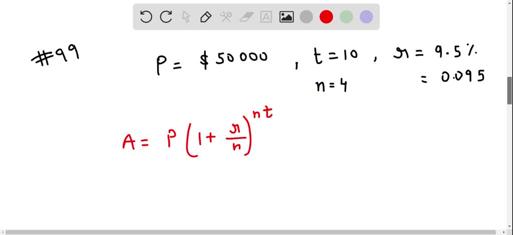 Calculate the compound amount. Use the compound amount formula and a ...