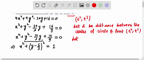 find-the-shortest-distance-between-the-curves-9-x29-y2-30-y160-and-y2x3