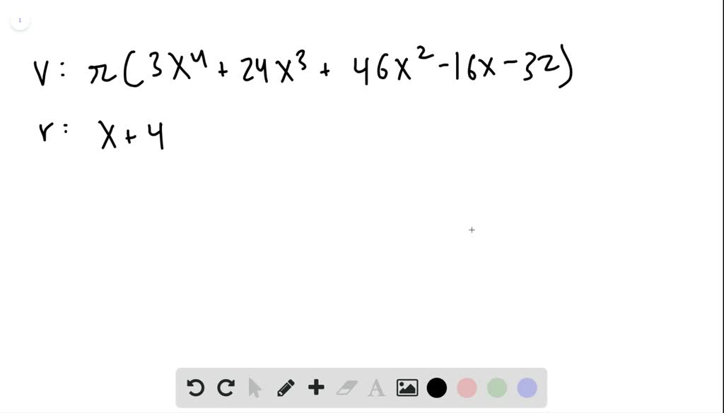 SOLVED:Use the given volume and radius of a cylinder to express the ...