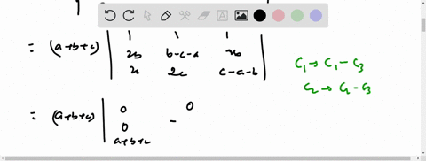 by-using-properties-of-determinants-in-exercises-8-to-14-show-that-i-leftbeginarrayccca-b-c-2-a-2-a-