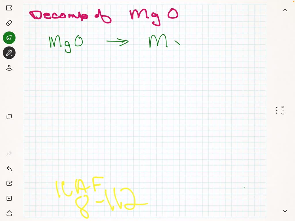 SOLVEDWrite the balanced equation for the of magnesium