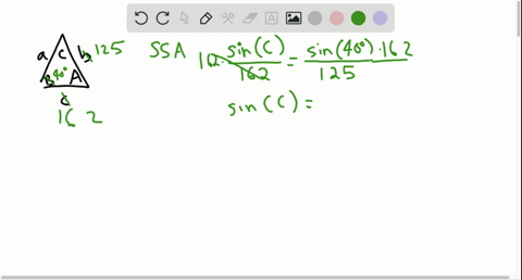 solving-a-triangle-solve-triangle-abc-b125-quad-c162-quad-angle-b40circ