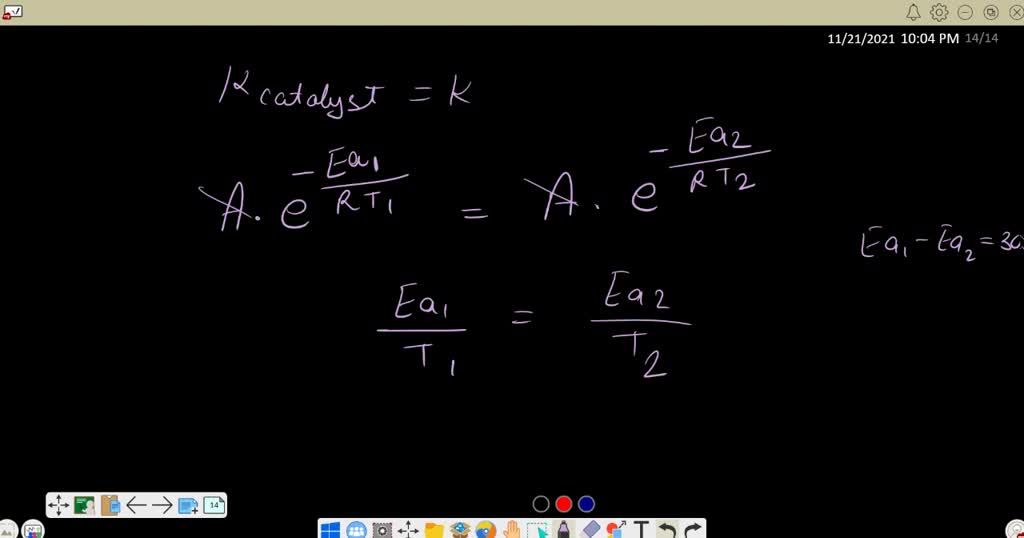 SOLVED:The presence of a catalyst provides a reaction pathway in which ...