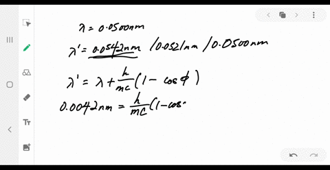 a-beam-of-x-rays-with-wavelength-00500-mathrmnm-is-compton-scattered-by-the-electrons-in-a-sample-at