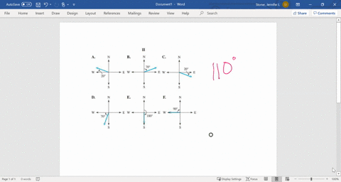match-the-measure-of-bearing-in-column-i-with-the-appropriate-graph-in-column-i-a-b-c-d-e-f-110circ