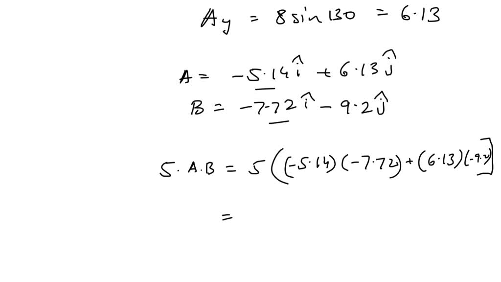 solved-vectors-a-and-b-lie-in-an-x-y-plane-a-has-magnitude-8-00-and