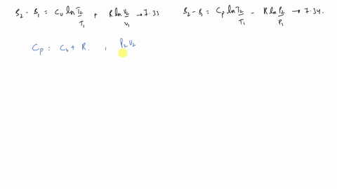 prove-that-the-two-relations-for-entropy-change-of-ideal-gases-under-the-constant-specific-heat-assu