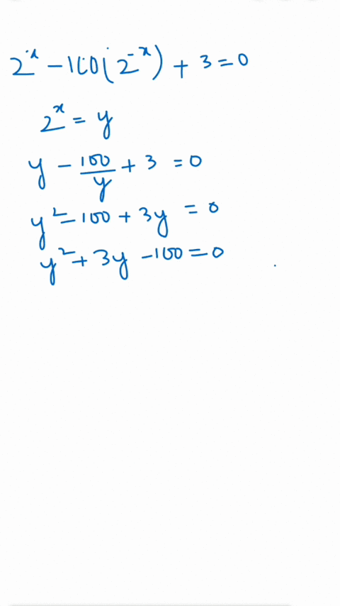 Solved Solve The Equation 2 Cdot 10 2 X 5